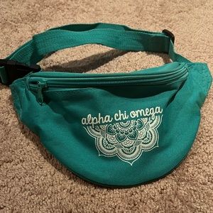 Alpha Chi Omega Fanny Pack - Teal